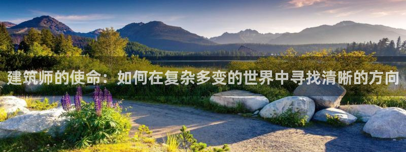 顺盈娱乐主管刘判官333OO：建筑师的使命：如何在复杂多变的世界中寻找清晰的方向