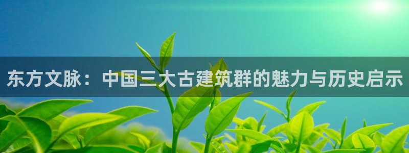 顺盈娱乐382223：东方文脉：中国三大古建筑群的魅力与历史启示