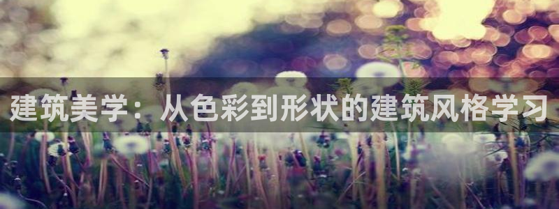 顺盈娱乐那家公司旗下：建筑美学：从色彩到形状的建筑风格学习