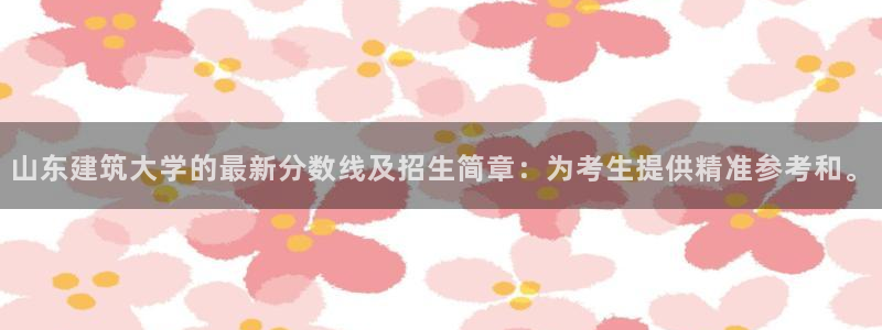 顺盈娱乐下载安装：山东建筑大学的最新分数线及招生简章：为考生提供精准参考和。